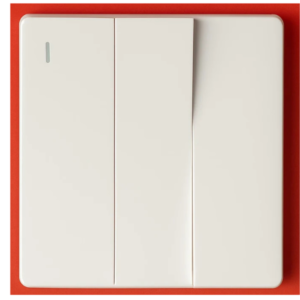 3 Gang Two Way Switch white