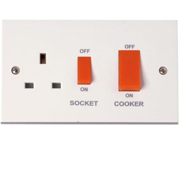 COOKER SOCKET WHITE